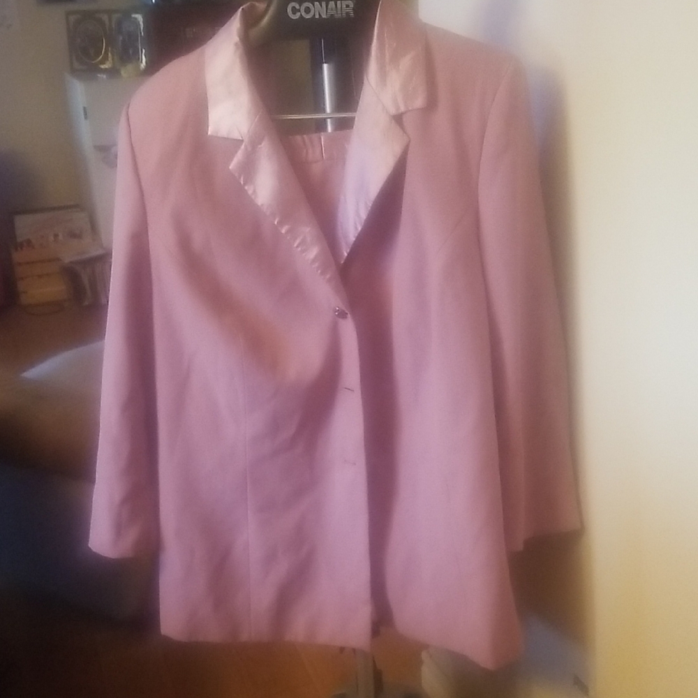 Three Piece Suit-Mauve Pink Pant/Skirt/Jacket-28WP BNWT